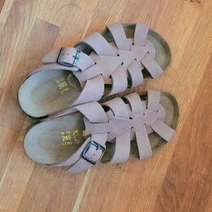 Birkenstock Papillio Brown Leather Fisherman Sandals